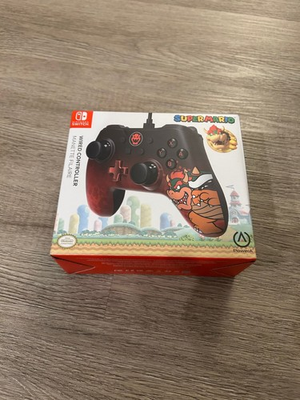 #ad Super Mario Bowser Power A Nintendo Switch Enhanced Wired Controller New Sealed $19.99