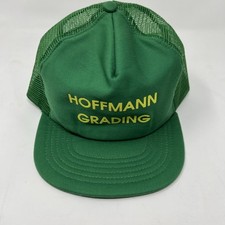 Vintage Green Hoffmann Grading Snap back Truckers Mesh Hat