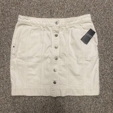 Lauren Ralph LaurenWomen's Denim Pencil Miniskirt Size 12 Color Cream Wash
