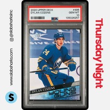 2020 UPPER DECK #495 DYLAN COZENS YOUNG GUNS RC ROOKIE PSA 10