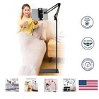 Floor Tablet Holder for iPad & Smartphone - Adjustable Height and Rotatable