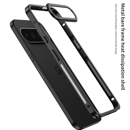 For Google Pixel 9 Pro Aluminum Metal Hippocampus Slim Bumper Frame Border Case - 第 1/14 張圖片