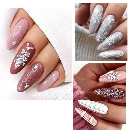 Nail Stickers New Year Nail Decoration Nail Art Decals Manicure Accessories - Picture 8 of 10
