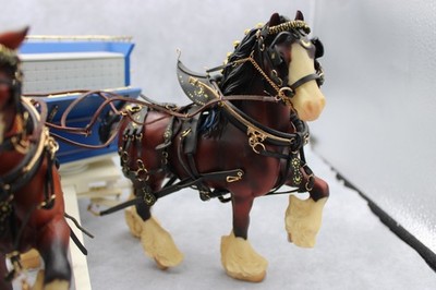 Breyer Delivery Wagon With Team of Clydesdale Horses | eBay
