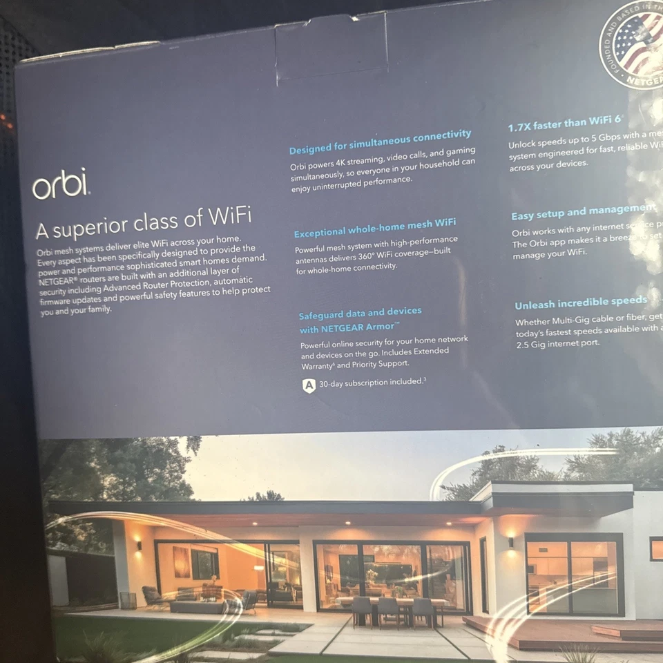 Netgear Orbi WiFi 7 360 Series. Brand New; Sealed. BE 5000 2pk System. - Image 4 of 4