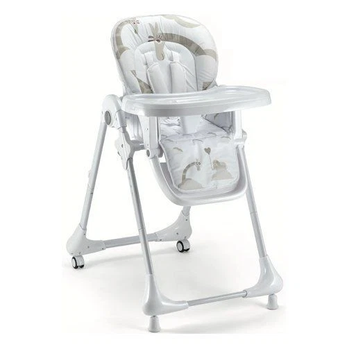 New Pali 3309SAVANA Adjustable and Reclining High Chair White and Beige