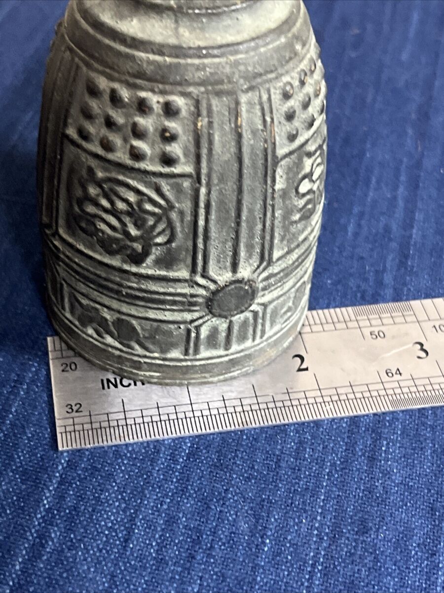 Japanese Buddhist Temple Bell - 3.5 In Tall Mini Size Japanese Buddhist Temple Bell - 3.5 In Tall Mini Size
