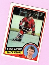 1984-85 Topps Steve Larmer #30 Chicago Blackhawks