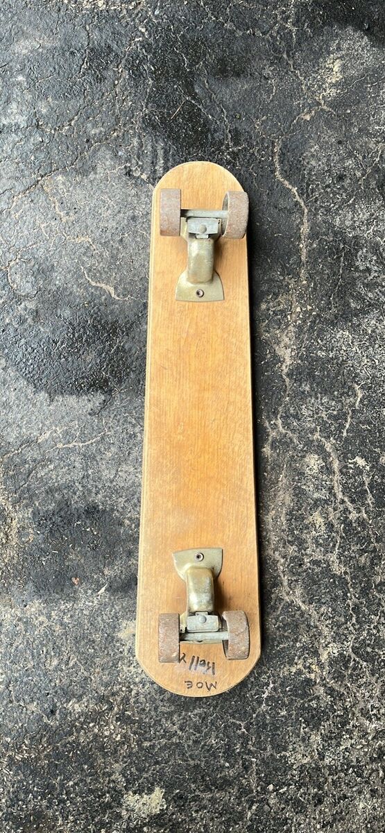 Vtg 1960's ZIPEES Wood Sidewalk Surfboard Skateboard Olympic Vtg 1960's ZIPEES Wood Sidewalk Surfboard Skateboard Olympic