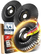 Adlerfokus Holz Schleifscheibe 125mm Set - Raspelscheibe 125 f&uuml;r Winkelschleifer