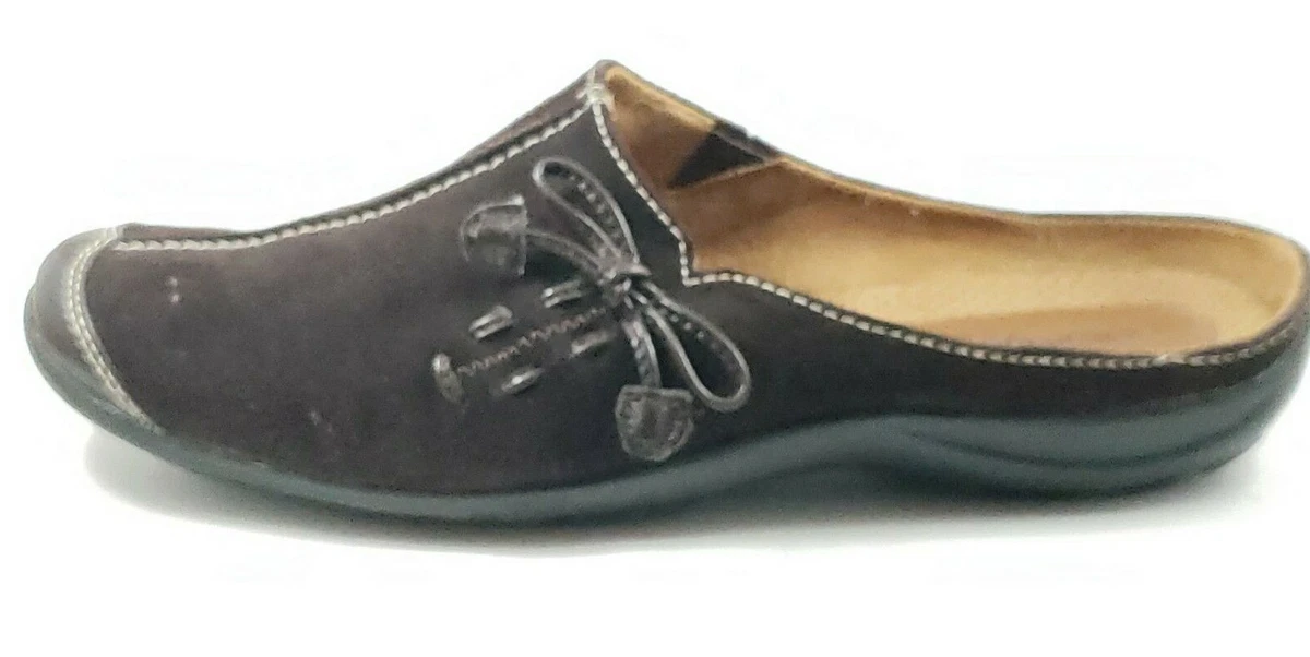 Natural Soul by Naturalizer Fanner Oxford Brown Suede Flats Shoes Size 8.5