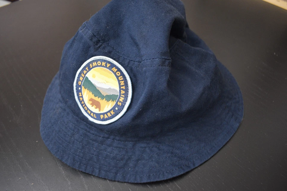 Chapéu Great Smoky Mountains National Park balde de sol infantil parque nacional azul marinho - Imagem 2 de 4