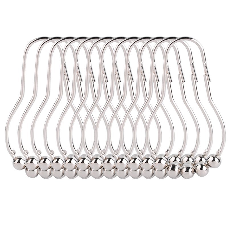 Gardinenringe 50mm Transparent - 12er Pack Vorhangringe Aus Kunststoff