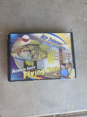 NIB Air Swimmers Remote Control Flying Bass Fishing Gift Novelty