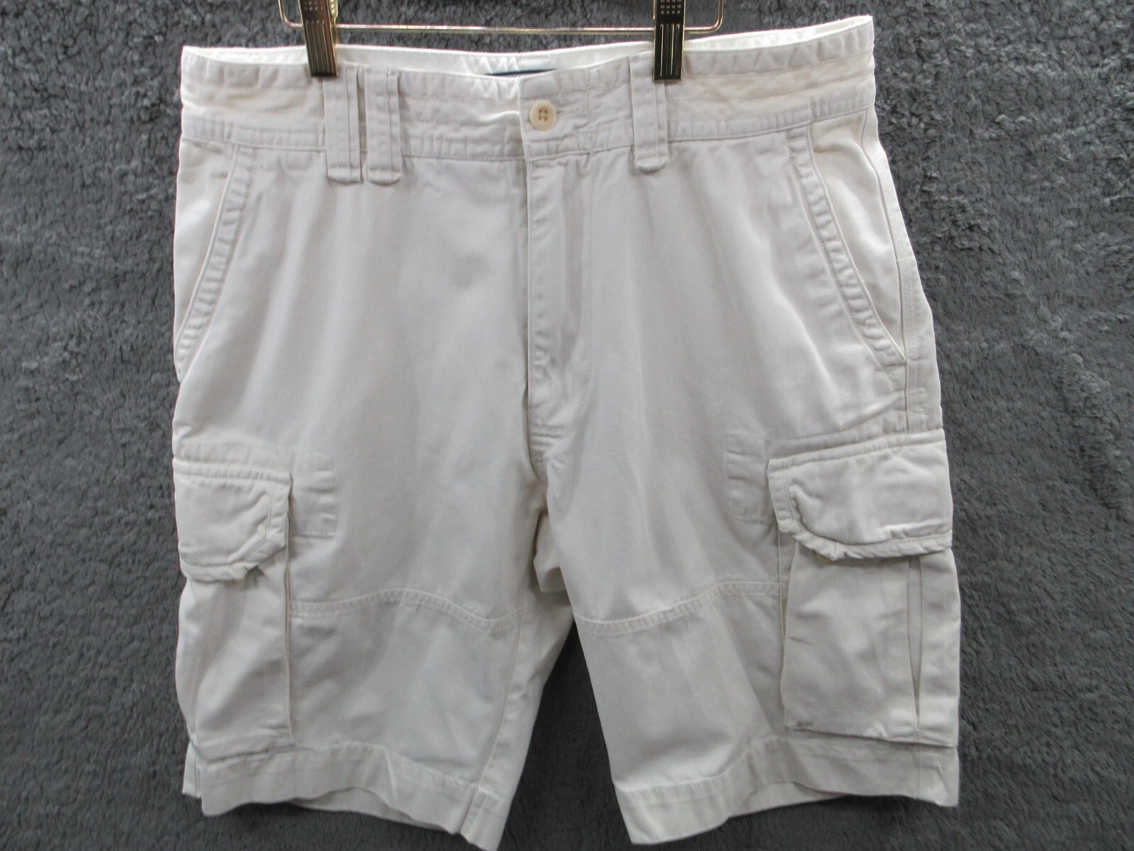 Vintage POLO RALPH LAUREN Classic Chino Cargo Shorts 10" Inseam Baggy Size 33