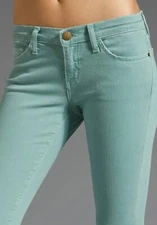 Current Elliott The Zip Stiletto in Faded Teal sz 32