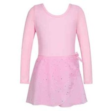 Little Girls Leotard Long Sleeves Ballet Dance Dresses Gymnastics Dancewear