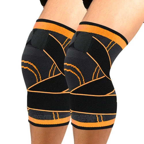 Knee Brace Compression Sleeve Support with Gel Pad Side Stabilizers Patella Wrap - Picture 54 of 57