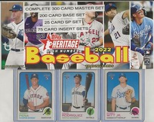 2022 Topps Heritage High Number Master Set-Base Set, 25 SPs + 6 Inserts IN STOCK