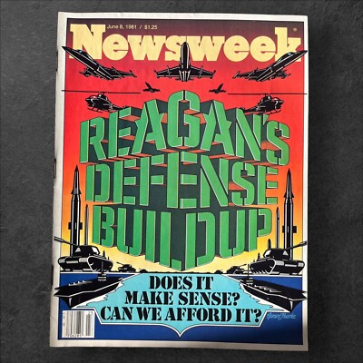 Newsweek Magazine 1981 June 8 Reagans Defense Buildup Science Television Sports