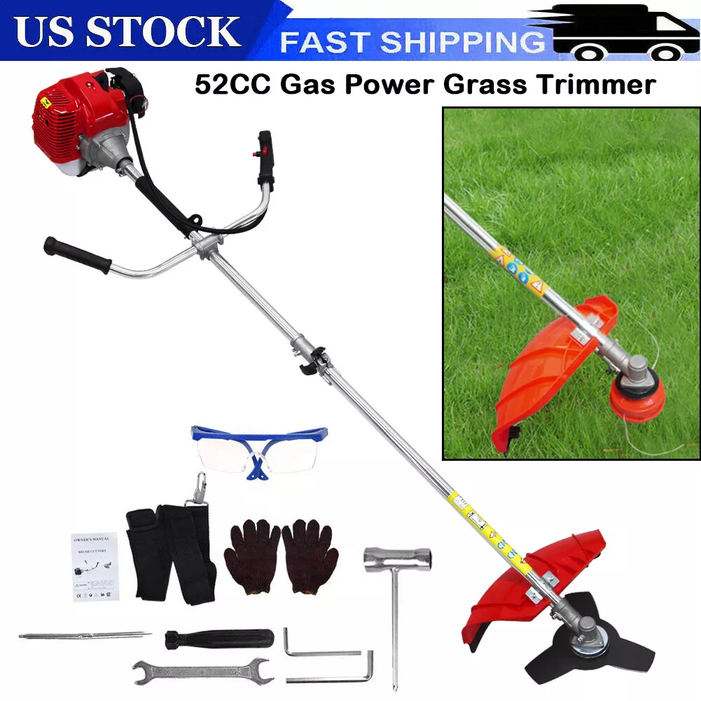 52cc Gasonline Hedge Trimmer Brush Cutter Pole Saw 2 Cycle Garden