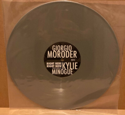 GIORGIO MORODER feat. KYLIE MINOGUE - RIGHT HERE NOW 12'' Single GREY Vinyl RSD