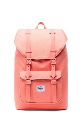 herschel backpack little america pink Herschel Supply Company Little America mid volume backpack fresh salmon Pink
