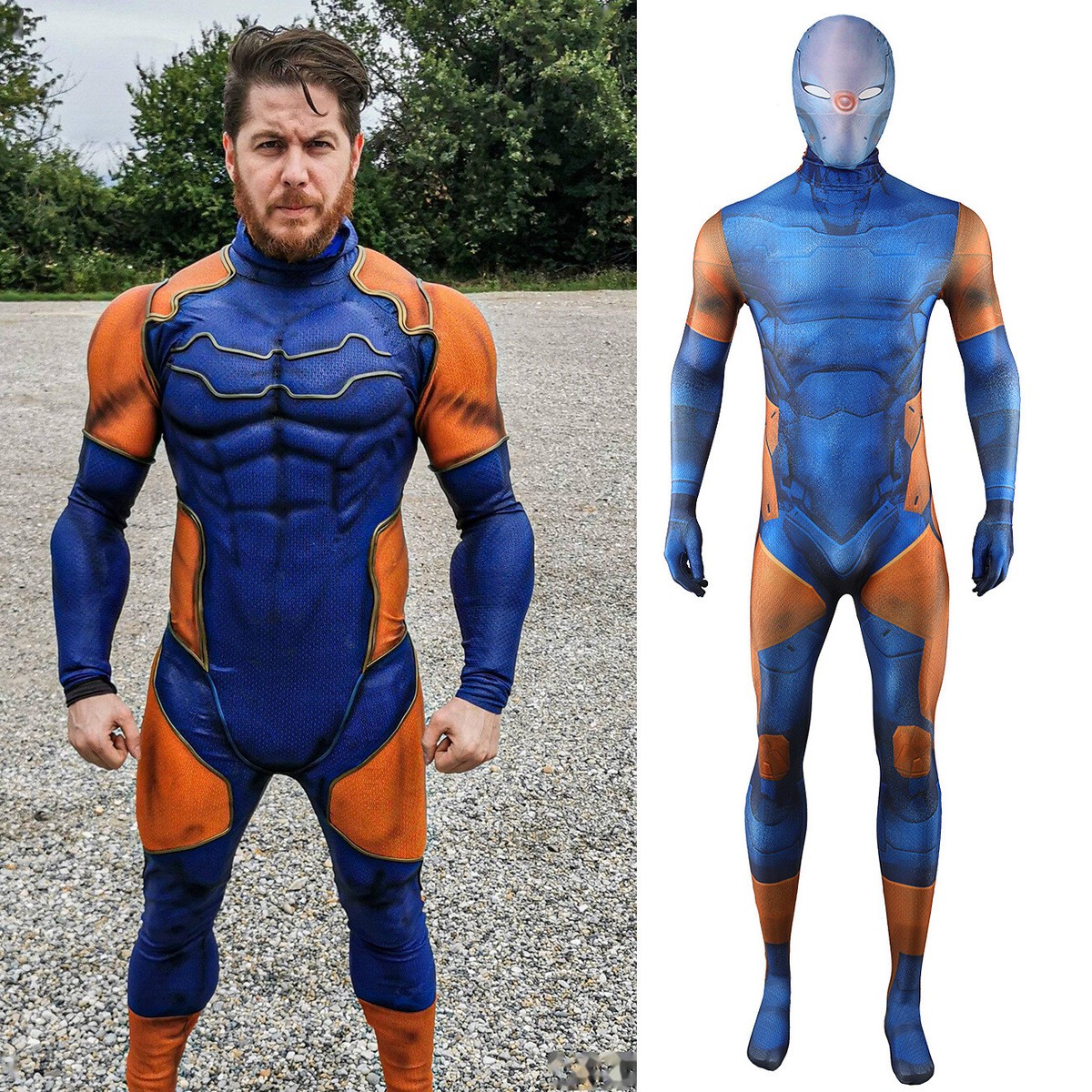 Gray Fox Cos Jumpsuit CYBORG NINJA Cosplay Bodysuit Adult Gray Fox Cos Jumpsuit CYBORG NINJA Cosplay Bodysuit Adult