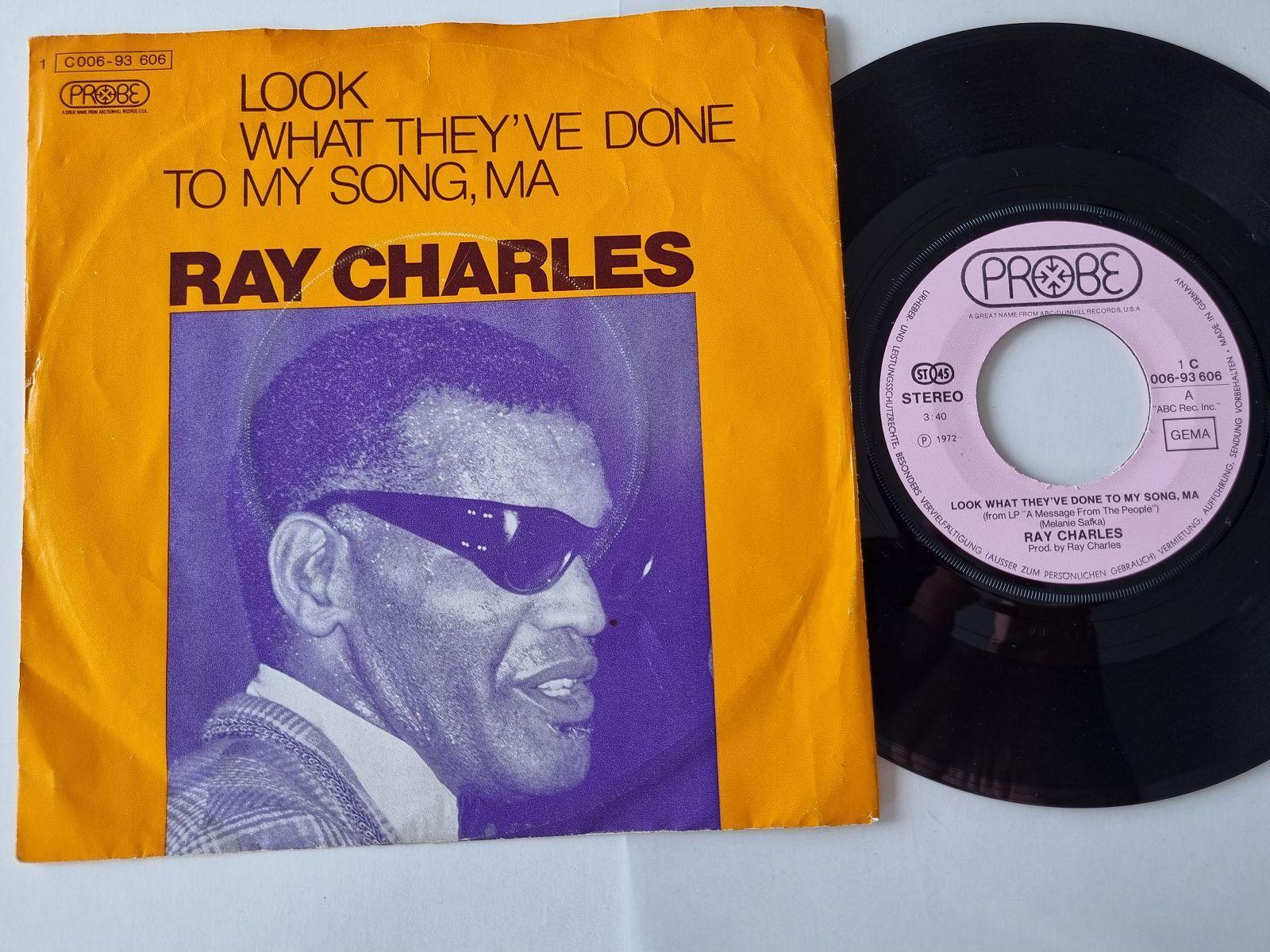 7"" Single Ray Charles - Look what they've done to my song, Ma Vinyl Germany
