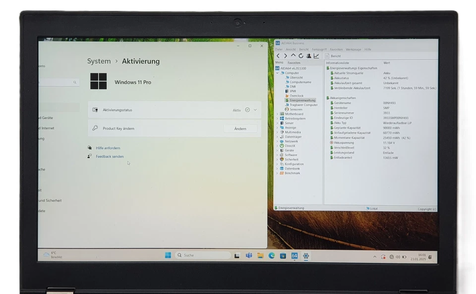Lenovo ThinkPad i7-6820HQ 240GB SSD 16GB Notebook Business Laptop Win. 11 15,6" - Bild 2 von 4