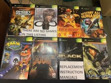 Original X BOX -Instruction Manuals-All Genuine Originals - NO GAME- Free P&P