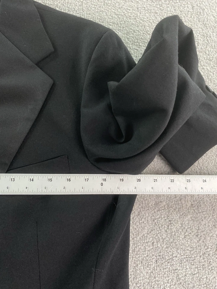 Chaqueta Esmoquin Polo University Club 38 R Negra Lana Lujo Diseñador Ralph Lauren Foto 3 de 4