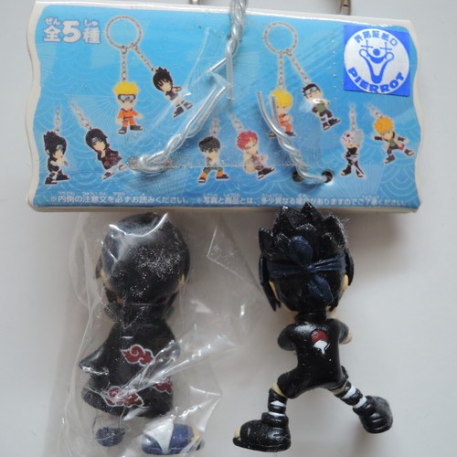 NUEVO RARO 2006 NARUTO - UCHIHA SASUKE + ITACHI (Akatsuki) llavero BAMPRESTO - Imagen 6 de 6
