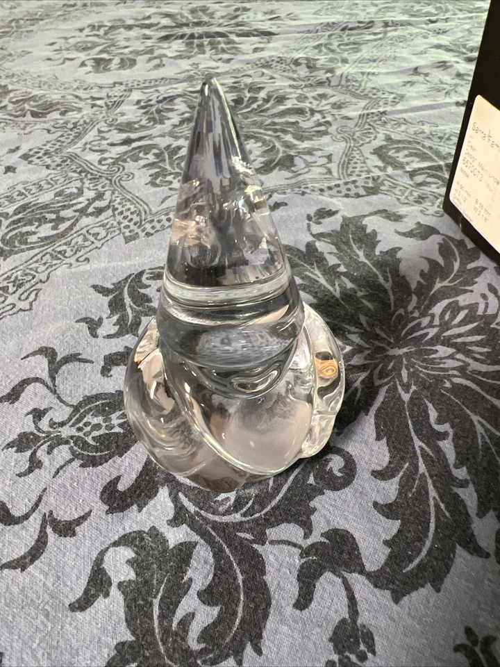 ORREFORS Cristal Santa Elfo Gnomo Santa Pisapapeles Estatuilla NISSE Sven Bebé Sin usar, en caja Foto 2 de 4