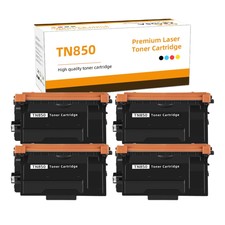 4x Black Toner Compatible with Brother TN850 ...
