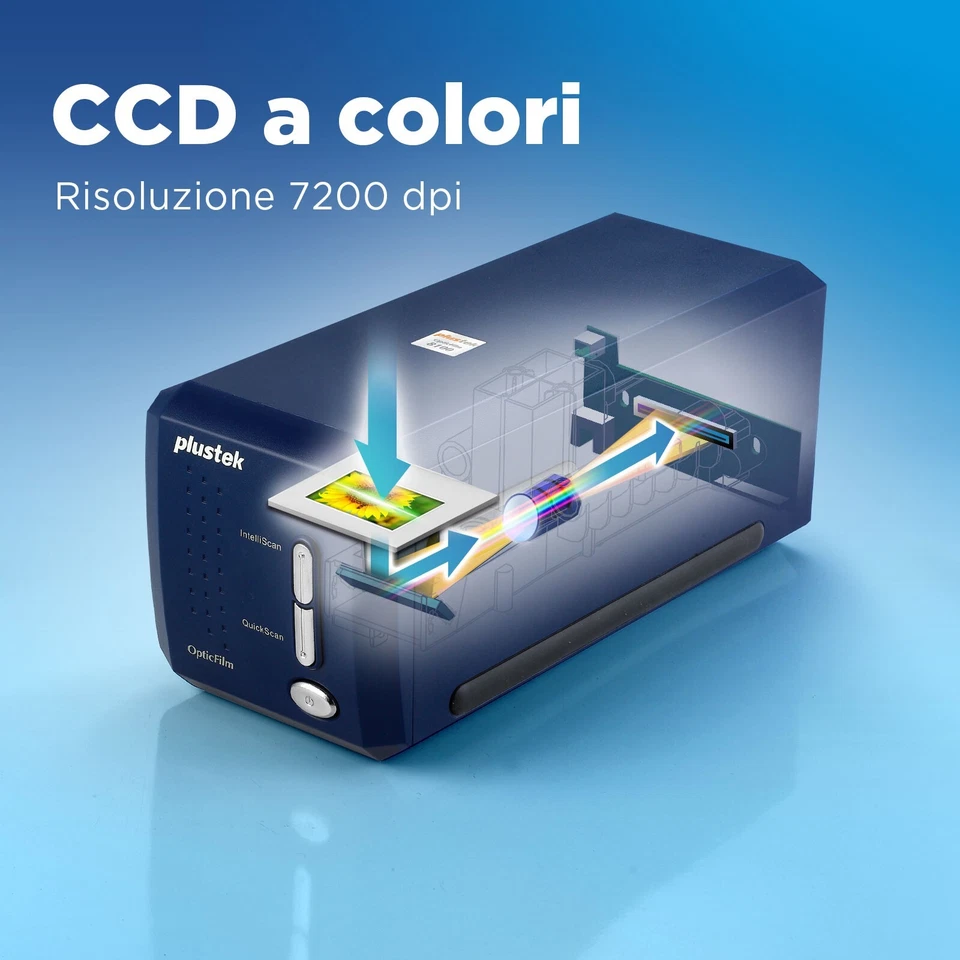 Plustek OpticFilm 8100 Scanner per pellicole negative 35mm + Silverfast SE plus - Immagine 3 di 4