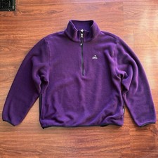 Vintage 90s EMS Polartec 1/2 Zip Fleece Women’s Large Made In USA Purple