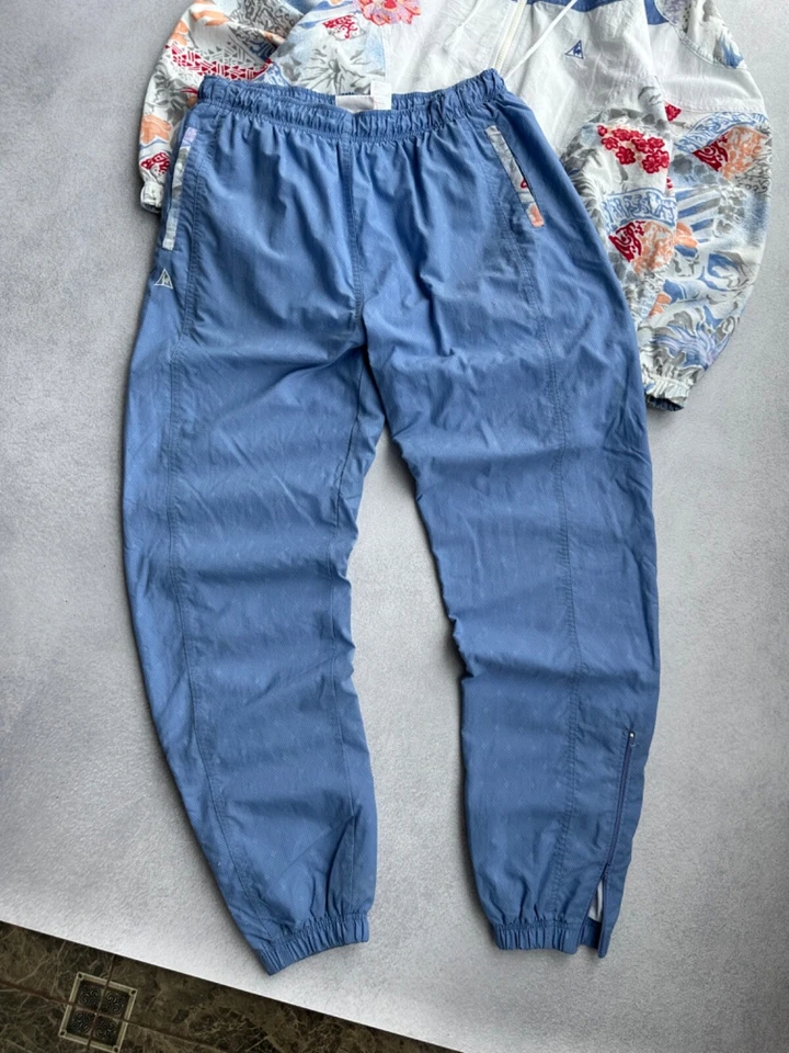 Vintage Le Coq Sportif Woman Floral 90s Tracksuit Set Track Jacket & Pants Sz M - Image 4 of 4