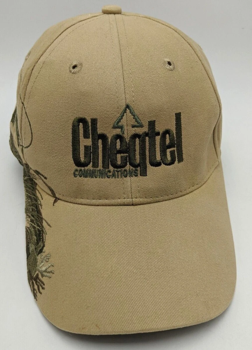 CHEQTEL COMMUNICATIONS hat beige khaki color adjustable cap
