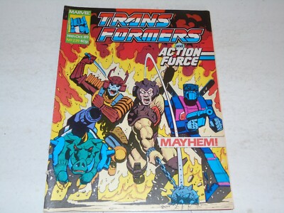 The TRANSFORMERS & ACTION FORCE Comic - No 239 - Date 14/10/1989 - Marvel Comic