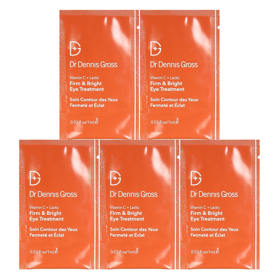 Dr Dennis Gross Vitamin C + Lactic Firm & Bright Eye Treatment 0.03oz/1ml 5pk