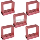 5pcs 135℃ Autoclave 15 Holes Long Shank Bur Block HP burs Box Stand Aluminium