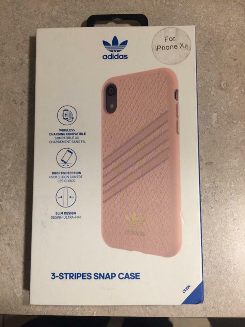 Authentic Adidas Case Cover Iphone Xr 3 Stripes Pink For Sale Online Ebay