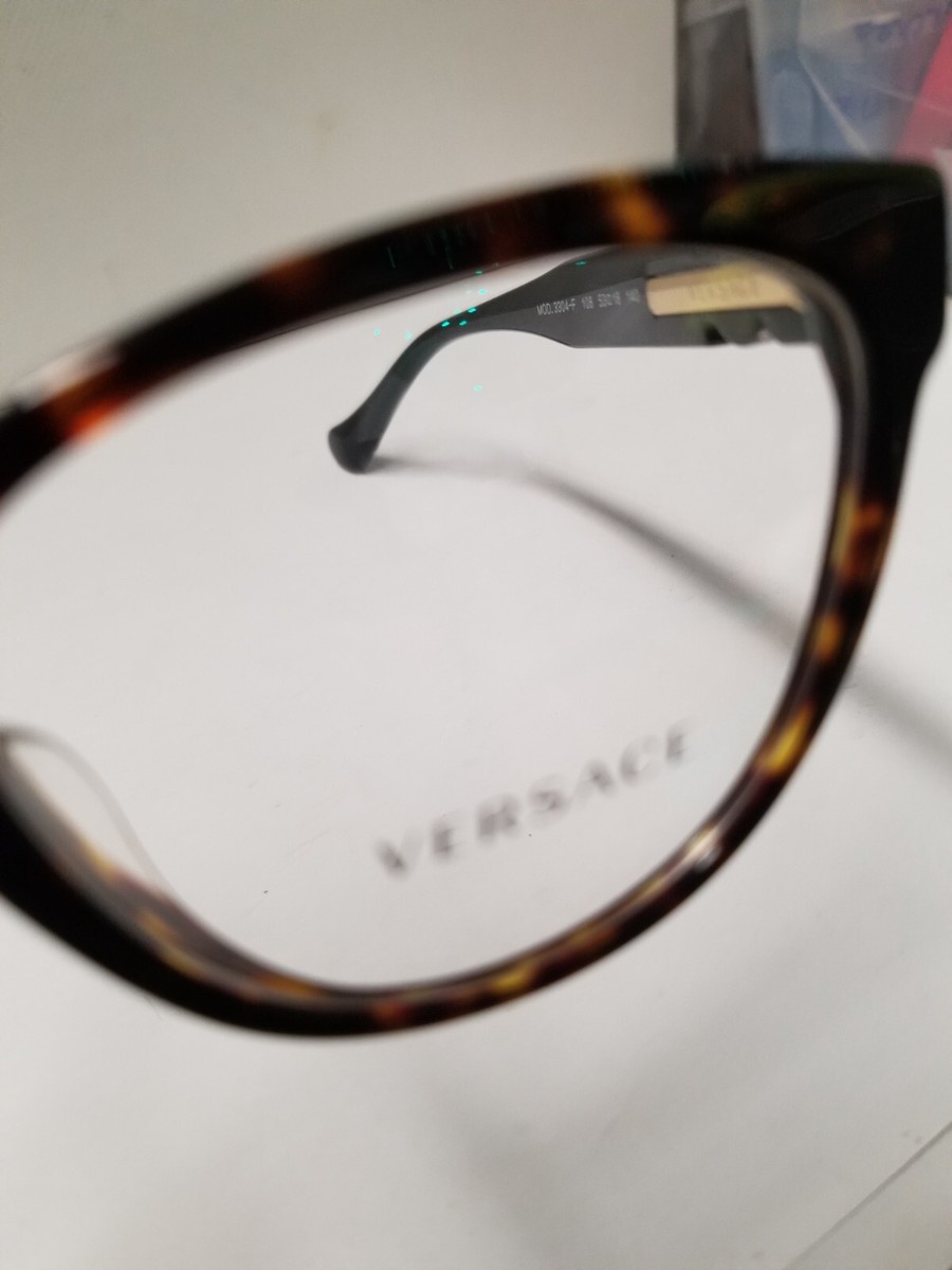 VERSACE-VE3304F 108 Cateye Eyeglasses Havana | eBay display picture 1