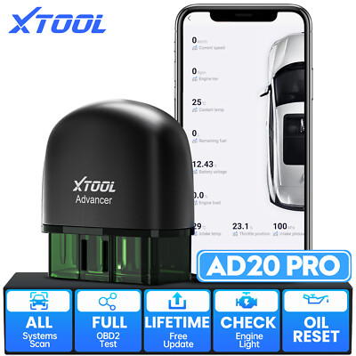 2025 XTOOL AD20 PRO OBD2 Car Diagnostic Code Reader All Systems Scan Oil Reset 