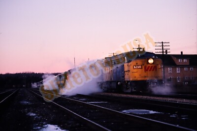 Vtg 1980 Duplicate Train Slide 6769 VIA Engine Brownville Jct. ME X6P191