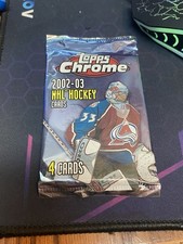 2002-03 NHL Topps Chrome Hockey Unopened Booster Pack