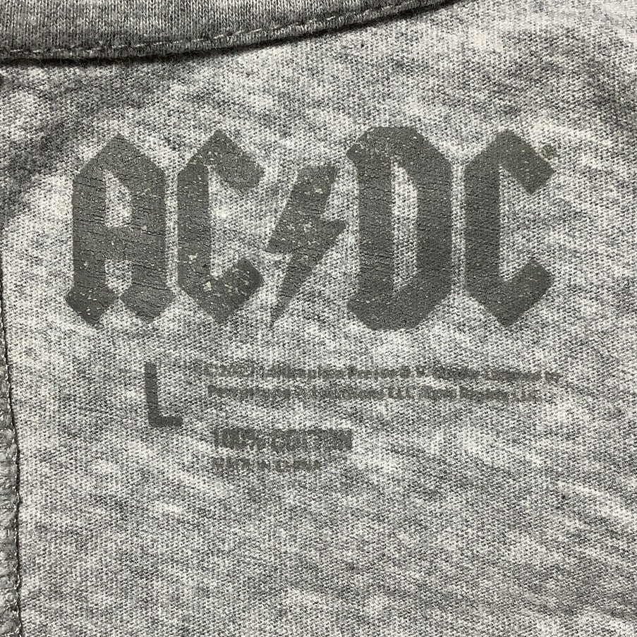 AC/DC Gray Graphic Rock T-Shirt Men’s Size L — Band Tee, Vintage Style ...