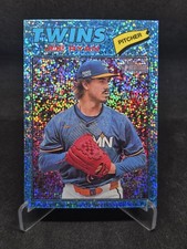 2026 Topps Heritage Joe Ryan Chrome Light Blue Sparkle #255 Minnesota Twins