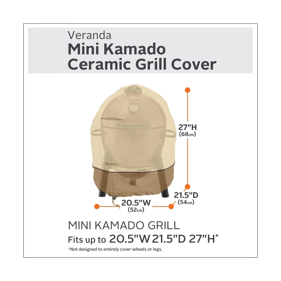 Accesorios Clásicos Porche Resistente al Agua 21 Pulgadas Kamado Mini Barbacoa Cerámica G... Foto 2 de 4